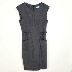 Calvin Klein | New Marled Front Pocket Dress Dark Gray Black Size 6